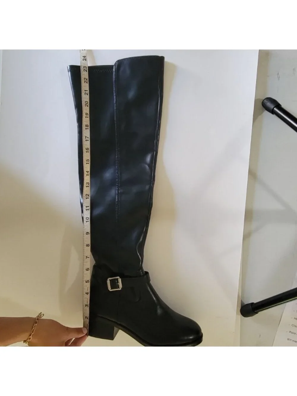 NEW Dolce Vita Elyse Over The Knee Boots Riding Moto Goth Emo Chic Womens 8